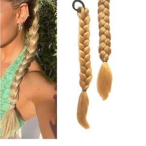 Blonde elastic attachment Braided Hair Extensions